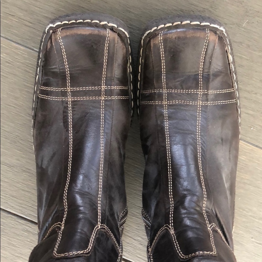 ❤️ Mugnai Designer Chocolate Brown Boots - Picture 2 of 3